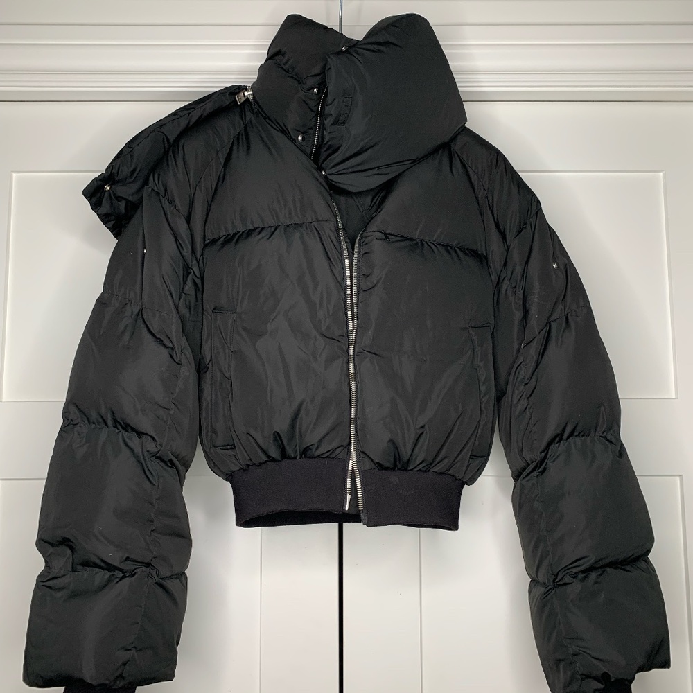 Heliot Emil Black Puffer Down Jacket